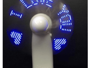 personal fan with LED message