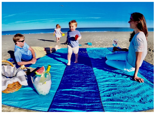 sand resistant 58x84 beach blanket